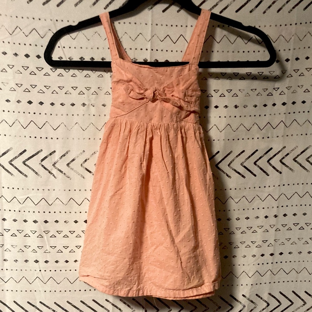Tommy Bahama Coral Pink Dress with Bow Tie Detail Front Size 3T